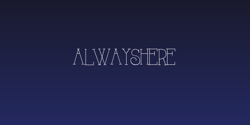AlwaysHere Social Header