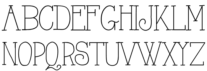 AlwaysHere Font LOWERCASE