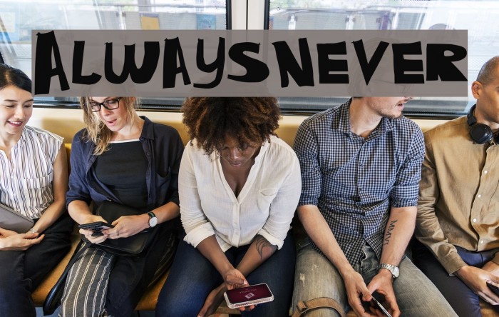 AlwaysNever Font examples