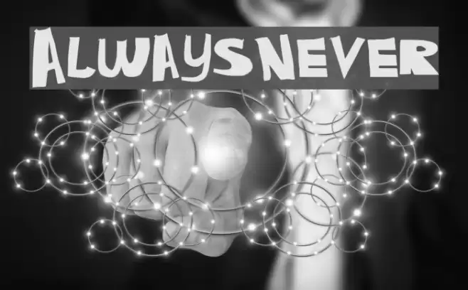 AlwaysNever Font examples