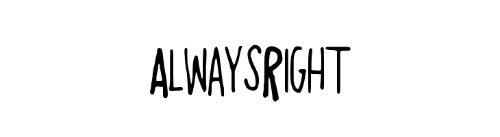 AlwaysRight Font