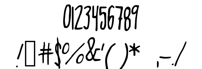 AlwaysRight Font OTHER CHARS