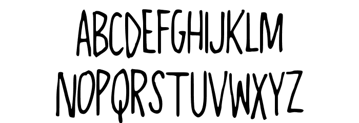 AlwaysRight Font LOWERCASE