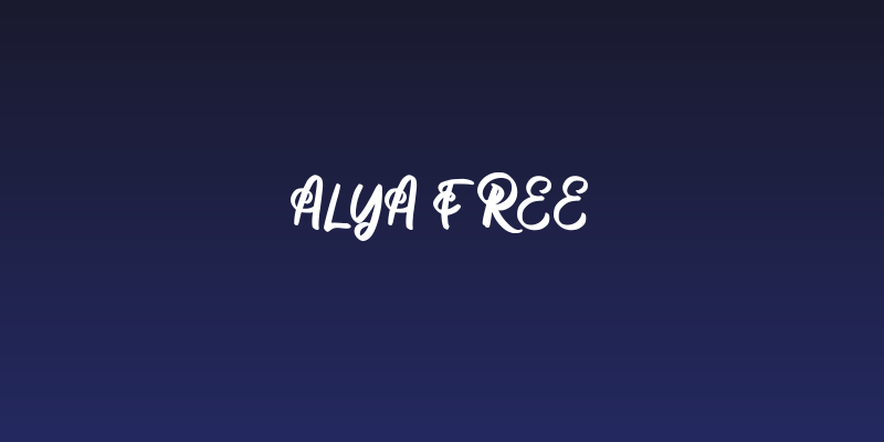 Alya FREE Social Header