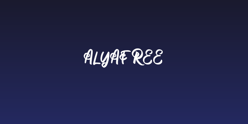 AlyaFREE Social Header