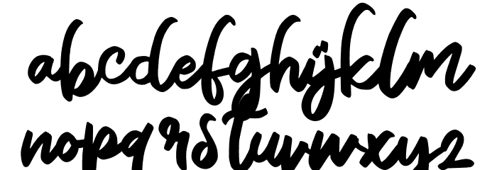 AlyaFREE Font LOWERCASE
