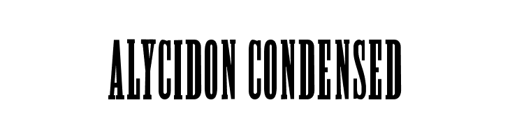 Alycidon-Condensed  font caratteri gratis