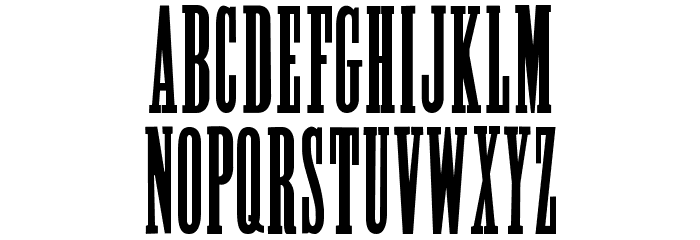 Alycidon-Condensed Font LOWERCASE