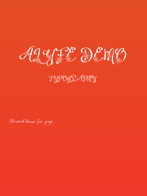 Alyfe Demo Poster