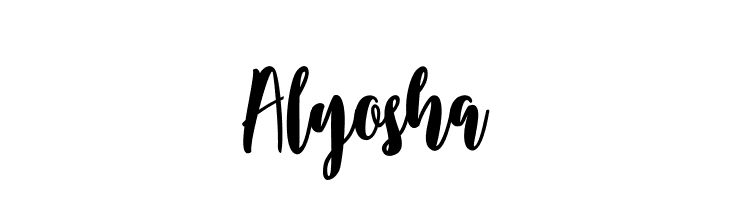 Alyosha  font caratteri gratis