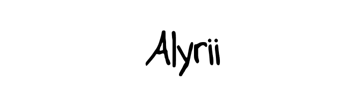 Alyrii  フリーフォントのダウンロード