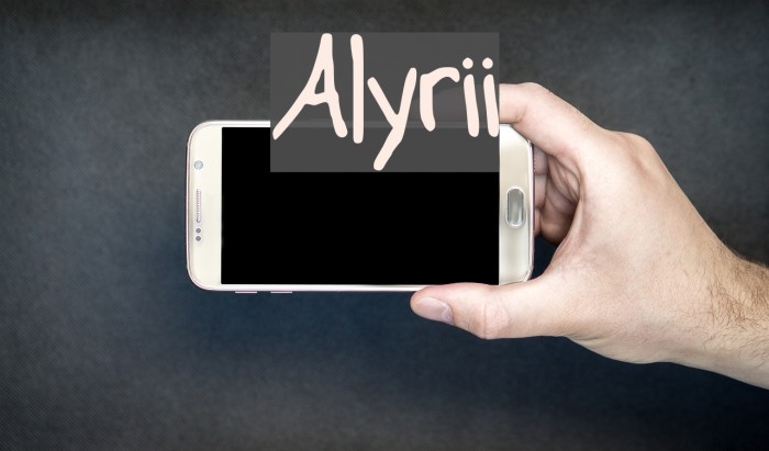 Alyrii Font examples