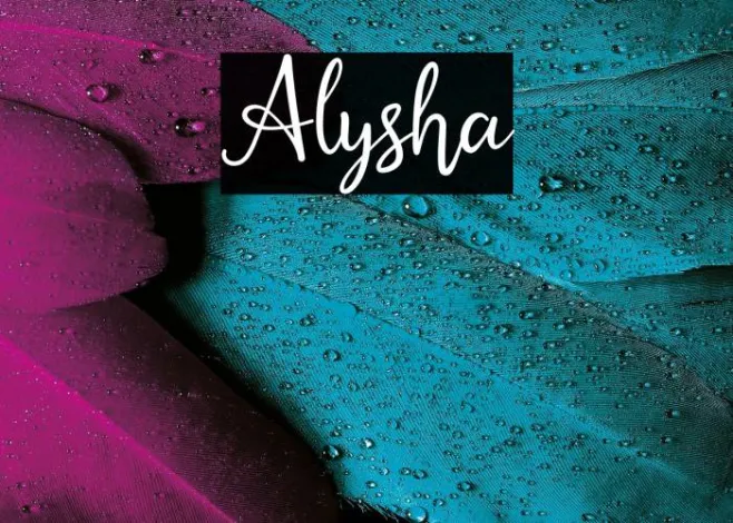 Alysha Example 2