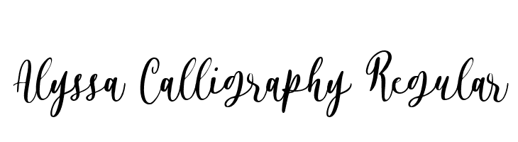 Alyssa Calligraphy Regular  Fuentes Gratis Descargar