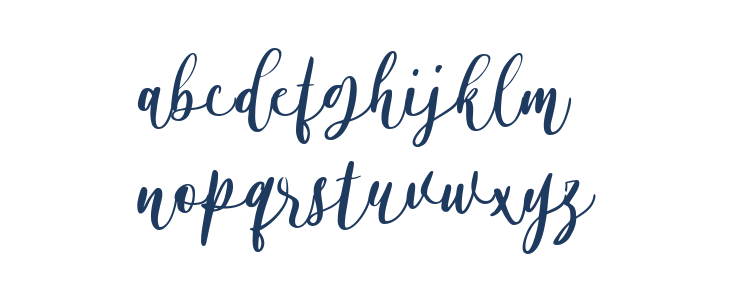 Alyssa Calligraphy Regular Lowercase