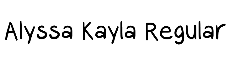 Alyssa Kayla Regular Font