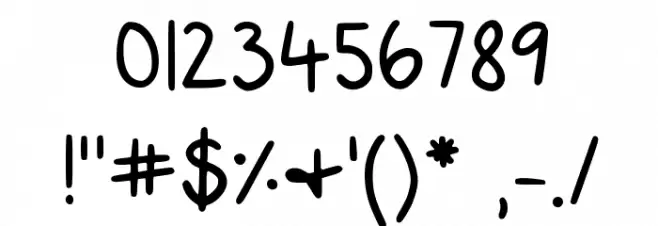 Alyssa Kayla Regular Font OTHER CHARS