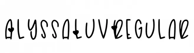Alyssa Luv Regular  Fuentes Gratis Descargar