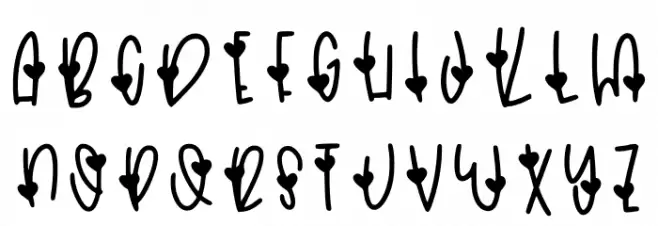 Alyssa Luv Regular Schriftart Groß