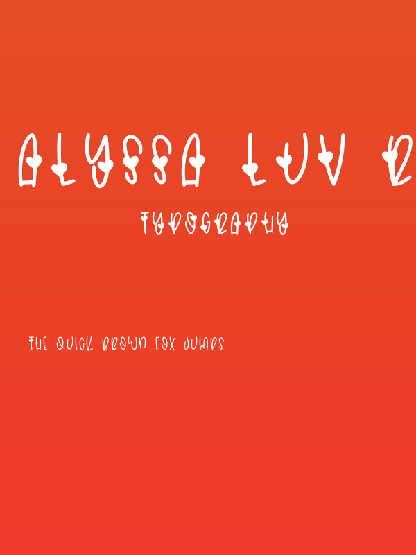 Alyssa Luv Regular Poster