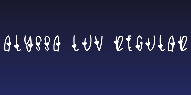 Alyssa Luv Regular Social Header