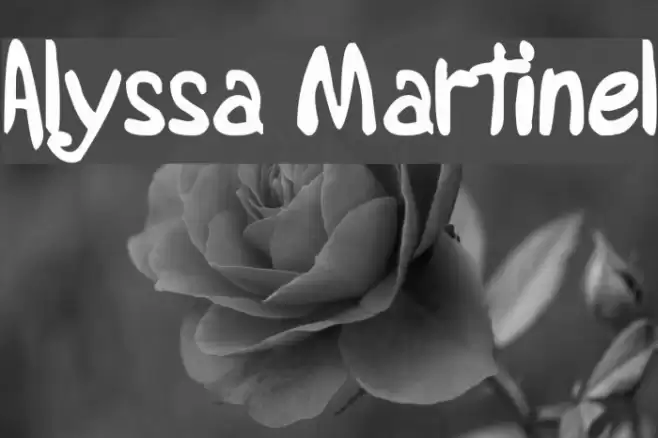 Alyssa Martinel Font examples