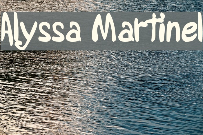 Alyssa Martinel Example 3