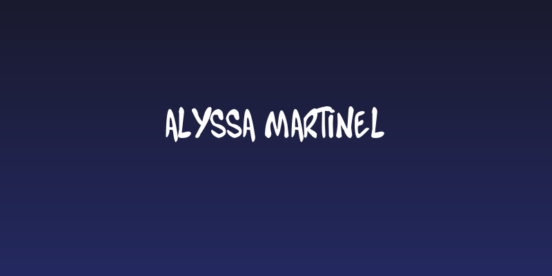 Alyssa Martinel Social Header