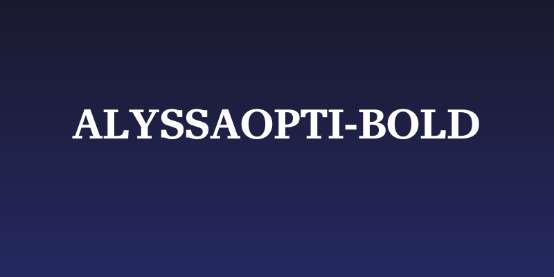 AlyssaOpti-Bold Social Header