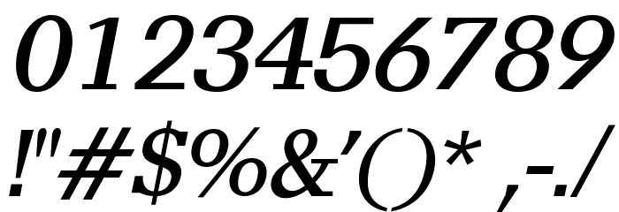 AlyssaOpti-Italic Font OTHER CHARS