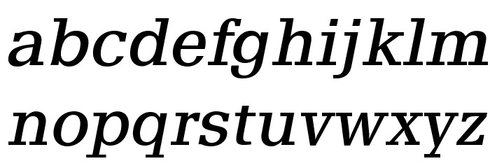 AlyssaOpti-Italic Font LOWERCASE