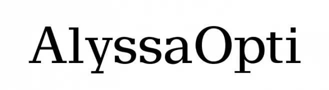 AlyssaOpti  Descarca Fonturi Gratis