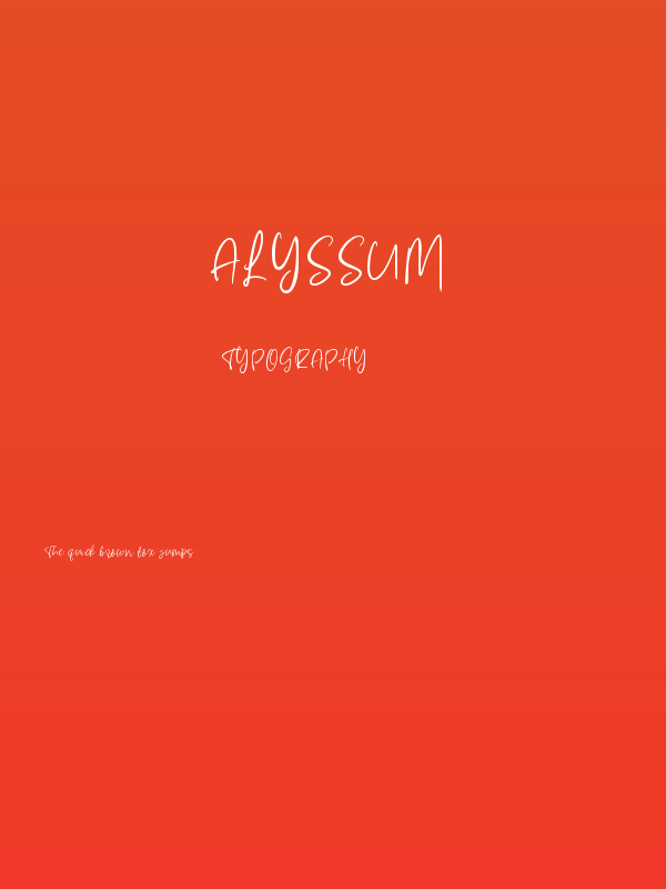 Alyssum Poster