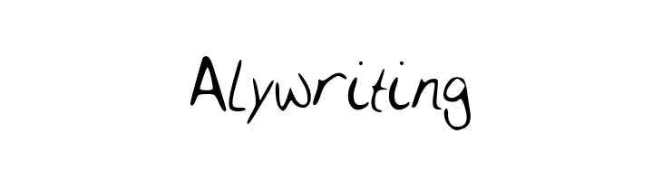 Alywriting  Frei Schriftart Herunterladen