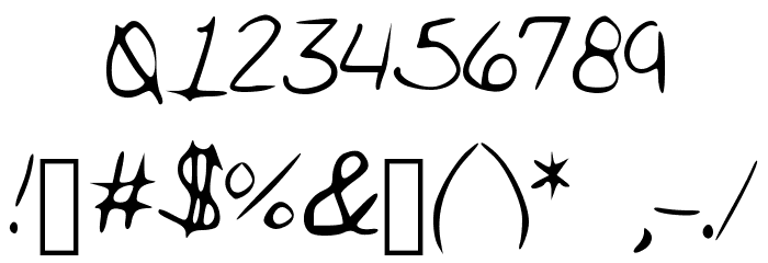 Alywriting Font OTHER CHARS