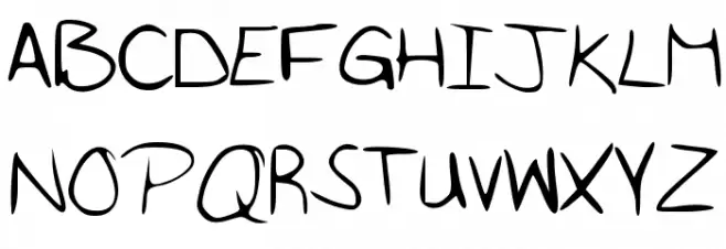 Alywriting 字体 大写