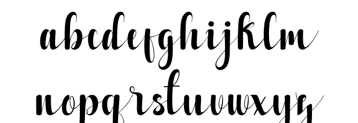 Alzelvin Font LOWERCASE