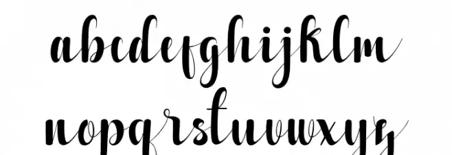 Alzelvin Font LOWERCASE
