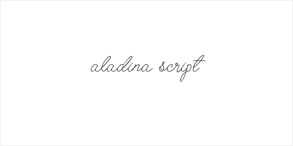 aladina script Logo