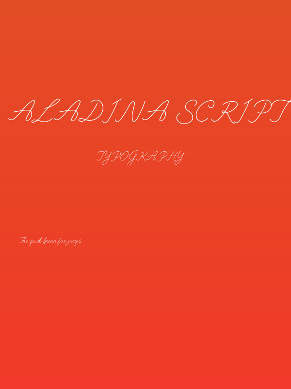 aladina script Poster