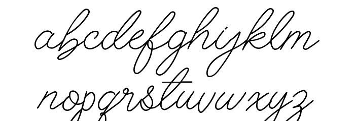 aladina script Font LOWERCASE