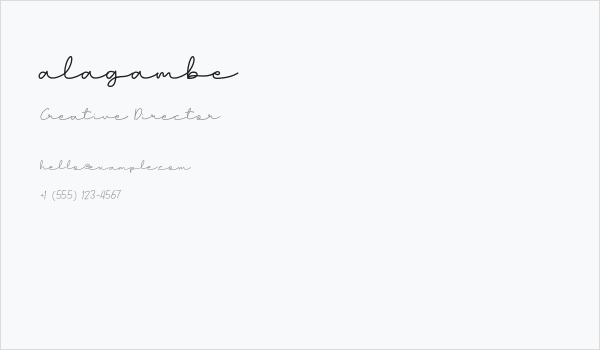 alagambe Business Card