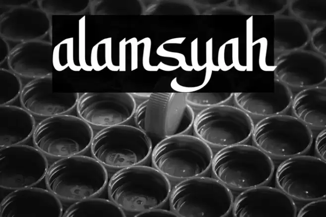 alamsyah Font examples