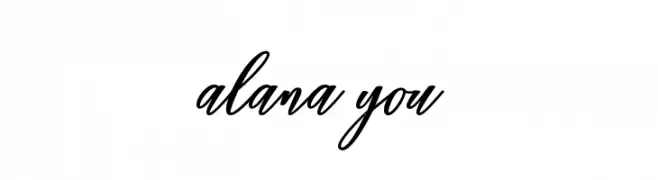 alana you  Free Fonts Download
