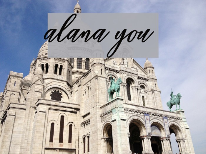 alana you Font examples