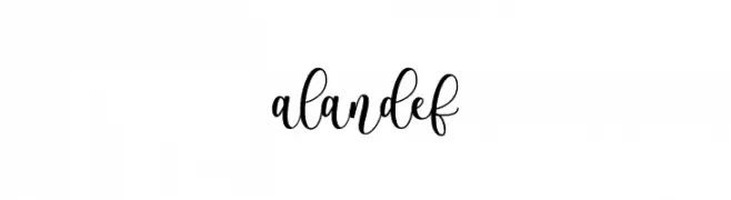 alandef  नि: शुल्क फ़ॉन्ट्स डाउनलोड