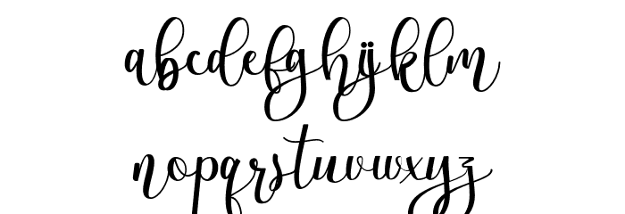 alandef Font LOWERCASE