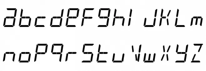 alarm clock 字体 小写