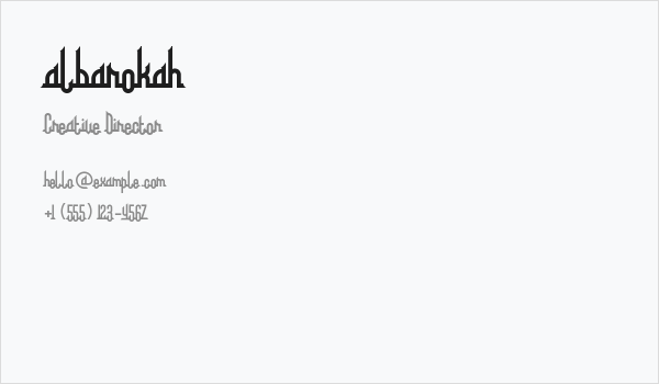 albarokah Business Card