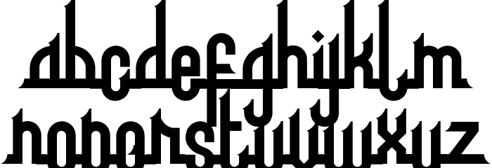 albarokah Font LOWERCASE